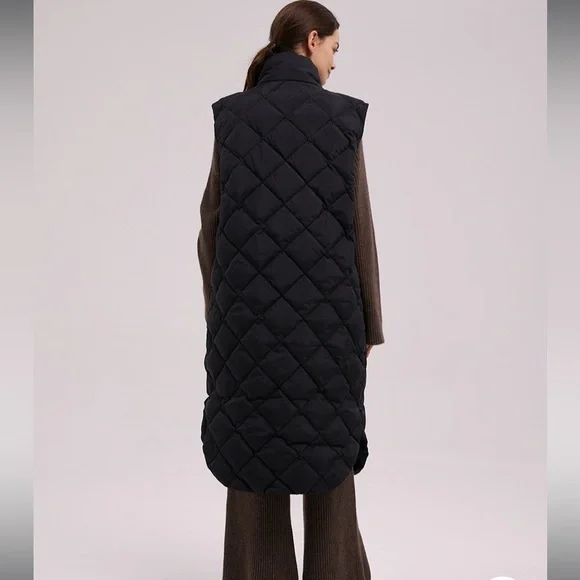 NEW nap Buttoned Sleeveless Puffer Coat - Picture 11 of 13